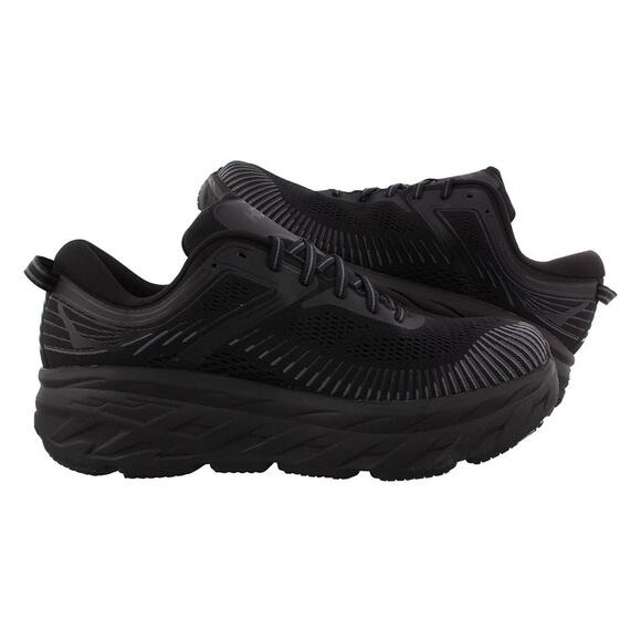 Hoka One One Bondi 7 Size 8 M Black Mens Running Shoes main image 5